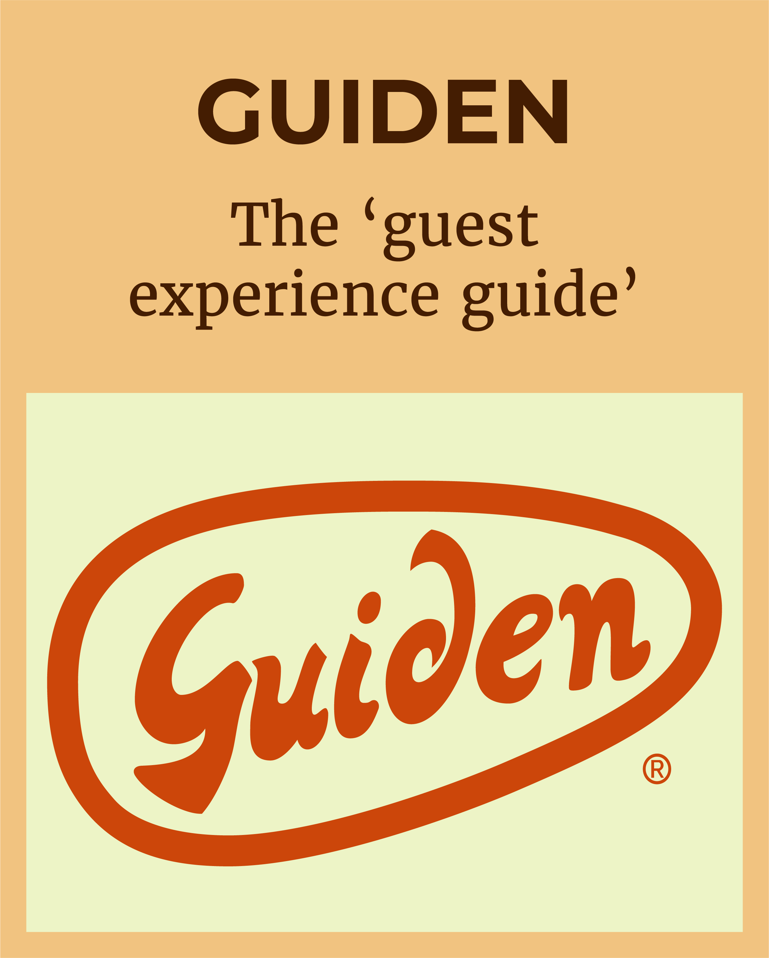Logo of GUIDEN - the research product that is the 'guest experience guide'