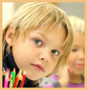 Inquisitive face of child student signifying the relevance of a school's vision