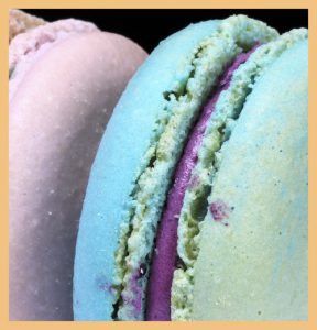 Attractively coloured macaroons signifying quality measurement in hospitality