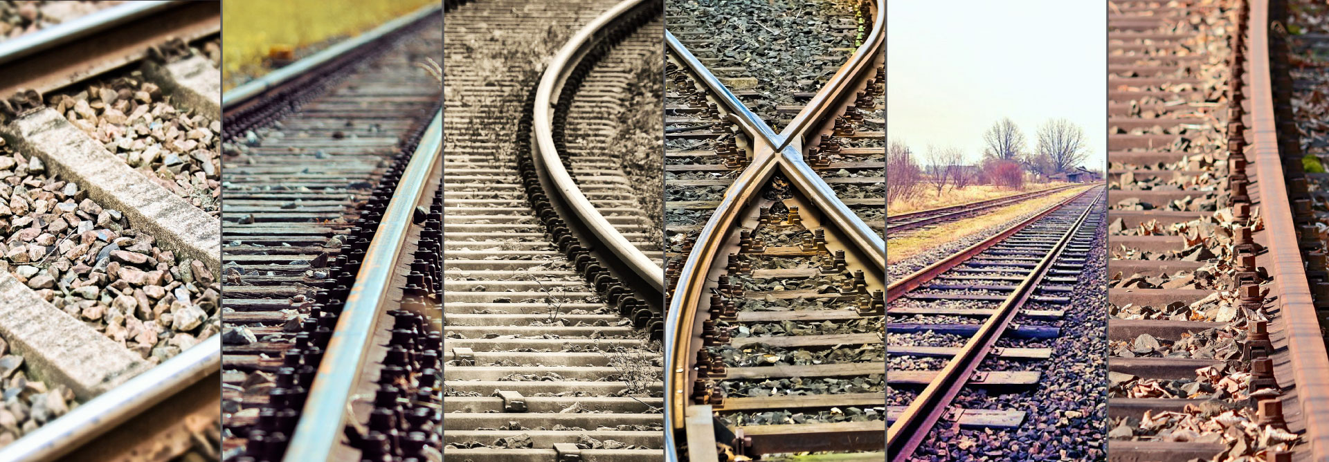 Images of crisscrossing rail tracks signifying performance transformation through strategy strengthening