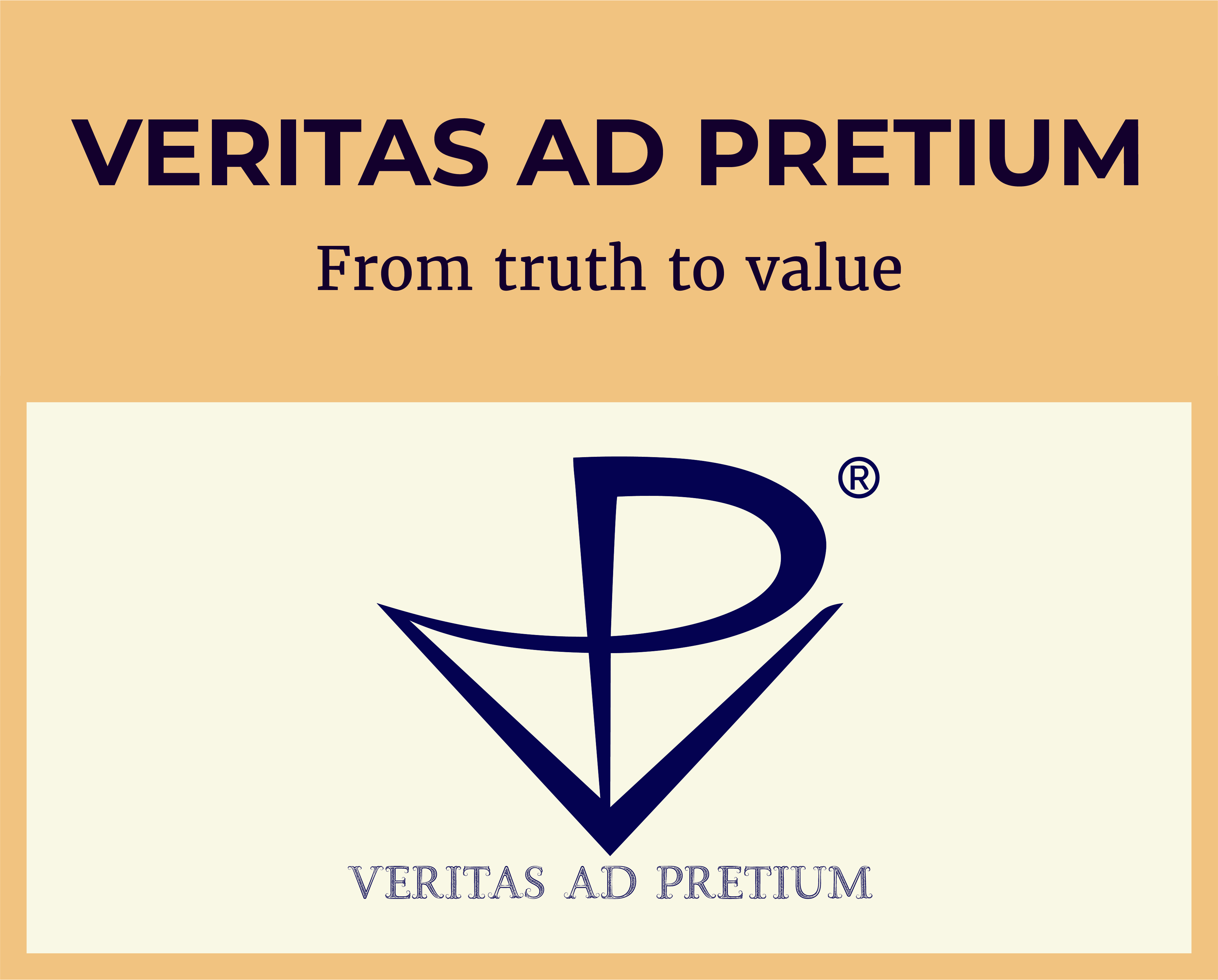 Logo of VERITAS AD PRETIUM - the technology that generates value from truth