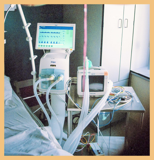 Monitoring machine in ICU signifying impact of strong care standards