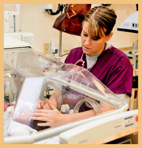 Nursing in an incubator signifying a motivated nursing community