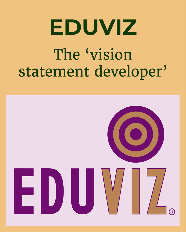 Logo of EDUVIZ - the research product that is the 'vision statement developer'