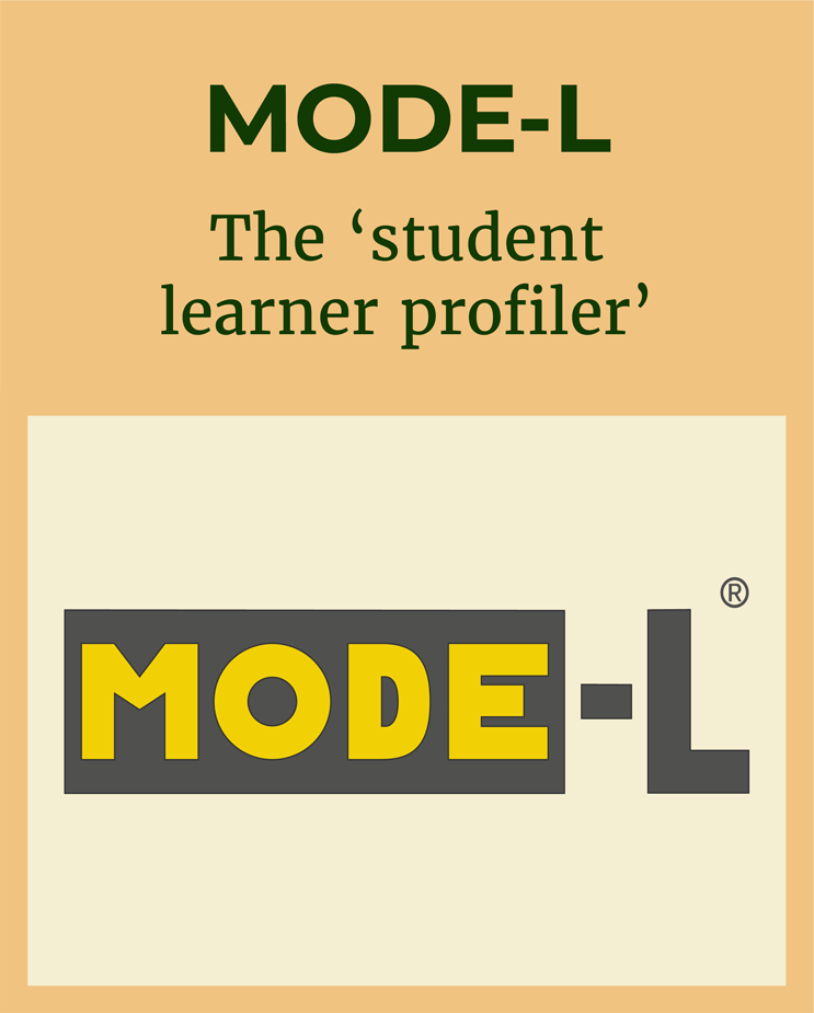 Logo of MODE-L - the research product that is the 'student learner profiler'