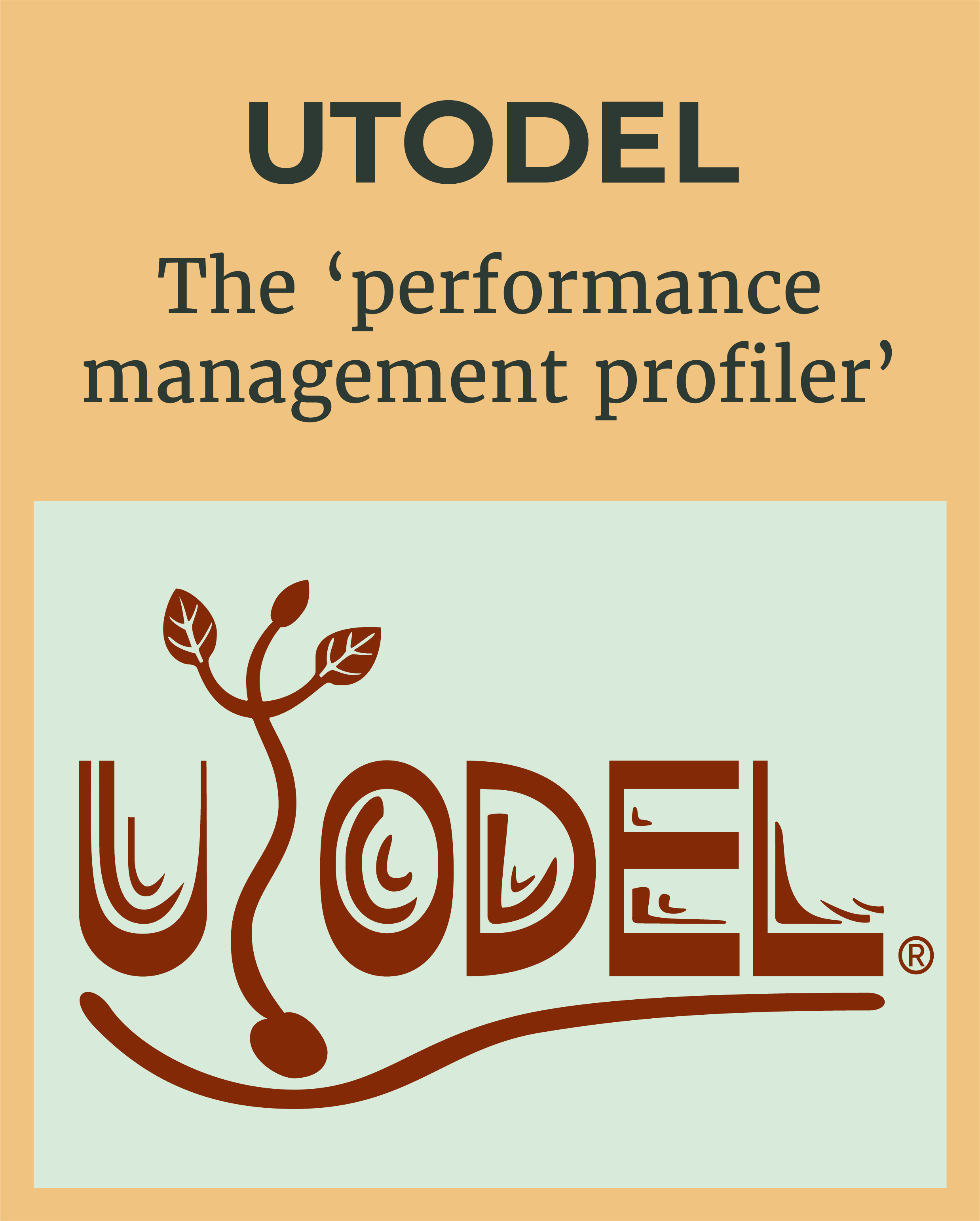 Logo of UTODEL - the research product that is the 'performance management profiler'