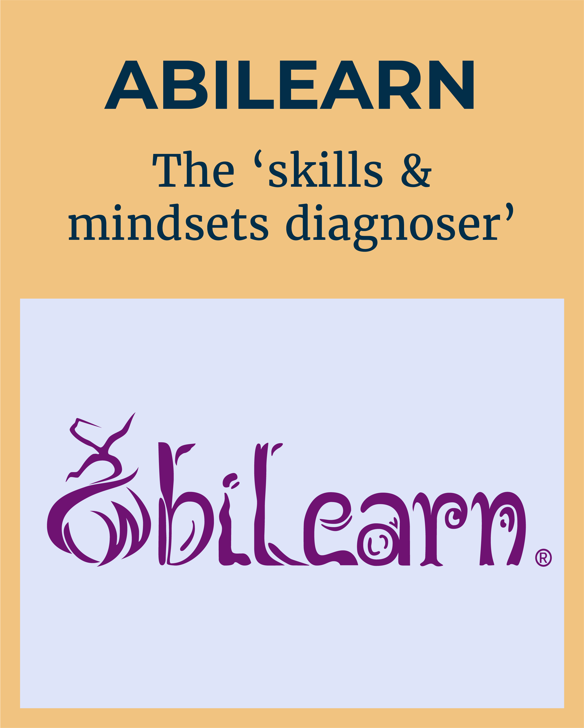 Logo of ABILEARN - the research product that is the 'skills and mindsets diagnoser'