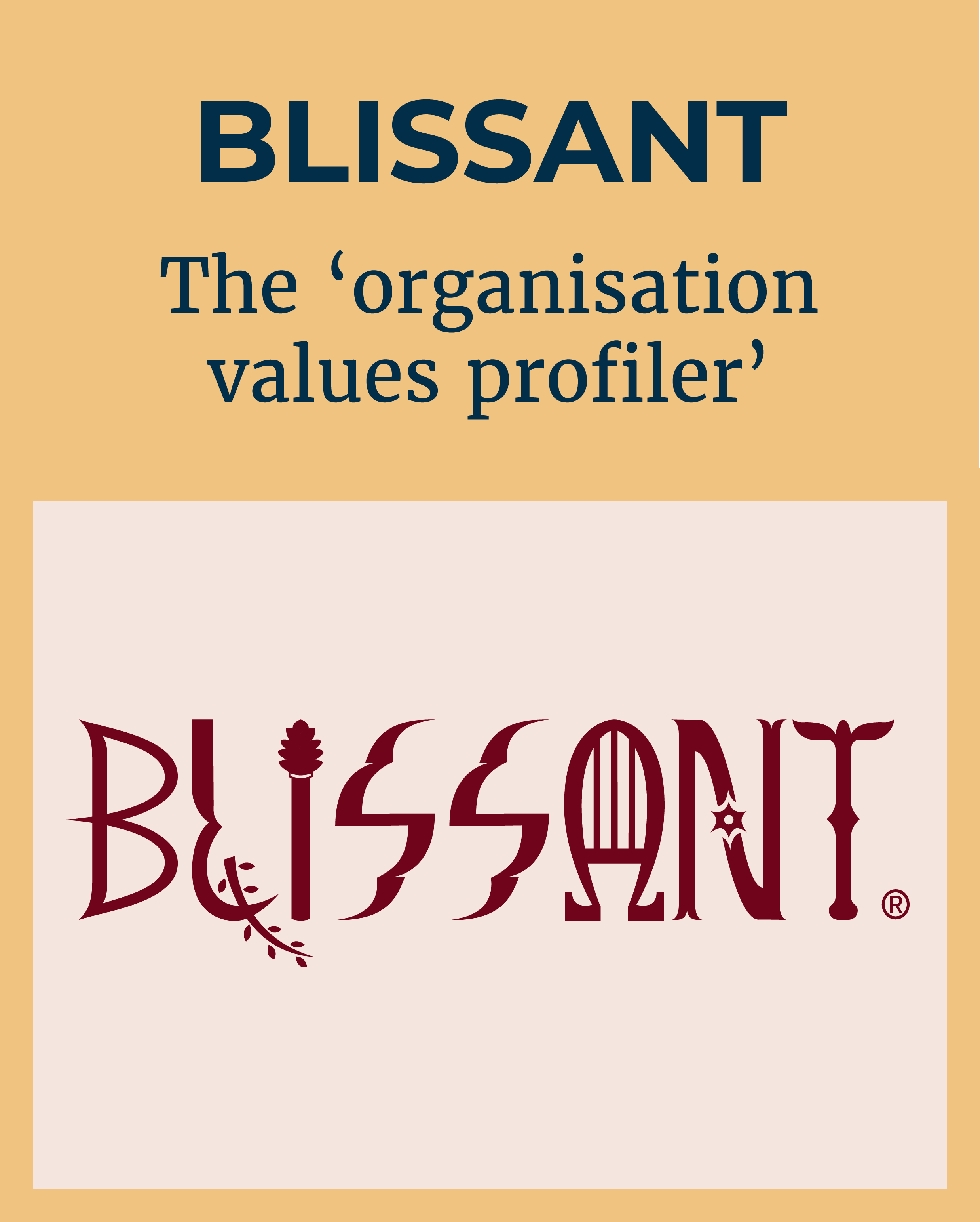 Logo of BLISSANT - the research product that is the 'organisation values profiler'